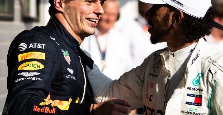 Verstappen: Hamilton zal pas stoppen als Mercedes geen goede auto's meer maakt