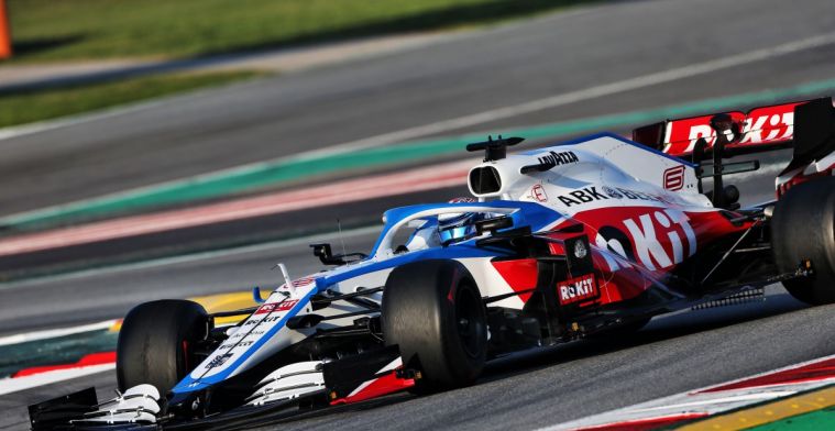 Williams van Latifi valt opnieuw stil met rook uit de Mercedes-motor