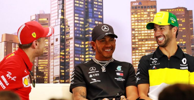 Vettel dolt met Ricciardo: Mijn grootste voordeel is dat ik geen Australiër ben