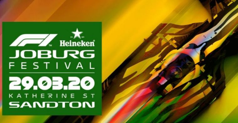 Heineken F1 Festival in Zuid-Afrika uitgesteld
