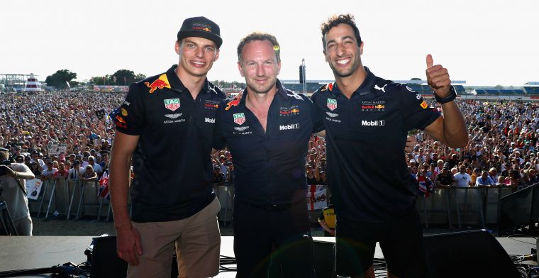 Horner weet: De Verstappen-factor was zeker element in vertrek Ricciardo