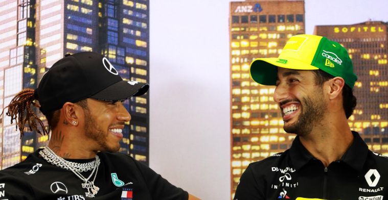 Hamilton kijkt naar Verstappen: ''Nooit makkelijk om het te winnen van ervaring''