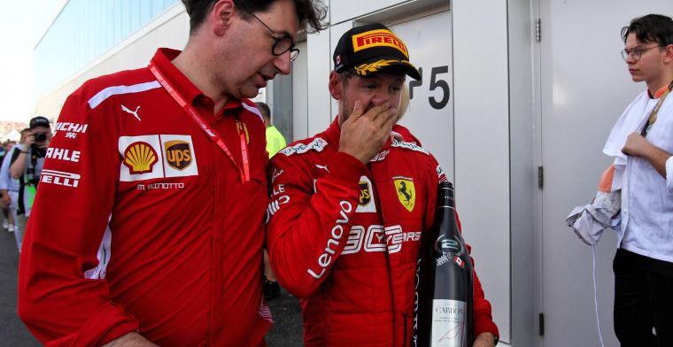 Binotto over Vettel: ''Volgens beide partijen is dit de beste beslissing''