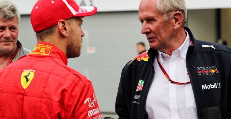 Marko ziet geen toekomst voor Vettel in de Formule 1: ''Dan stopt hij ermee''