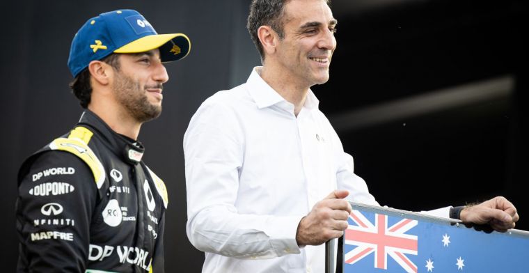 Abiteboul spreekt zich uit over vertrek Ricciardo: “Ben een beetje teleurgesteld”