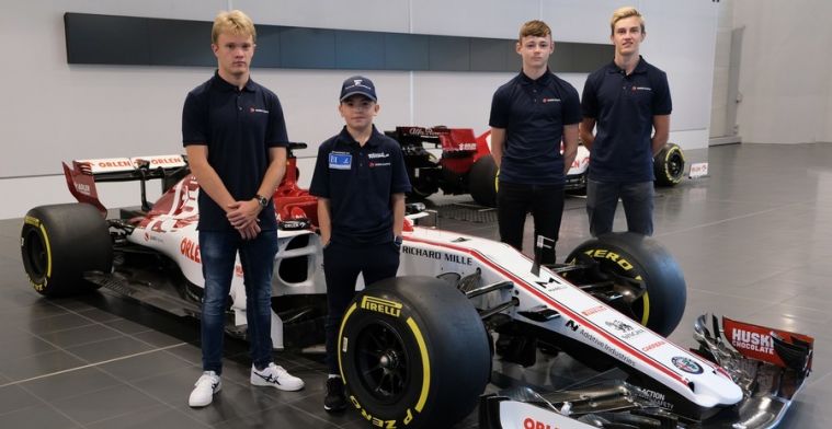 Sauber lanceert junior programma met vier zeer jonge coureurs