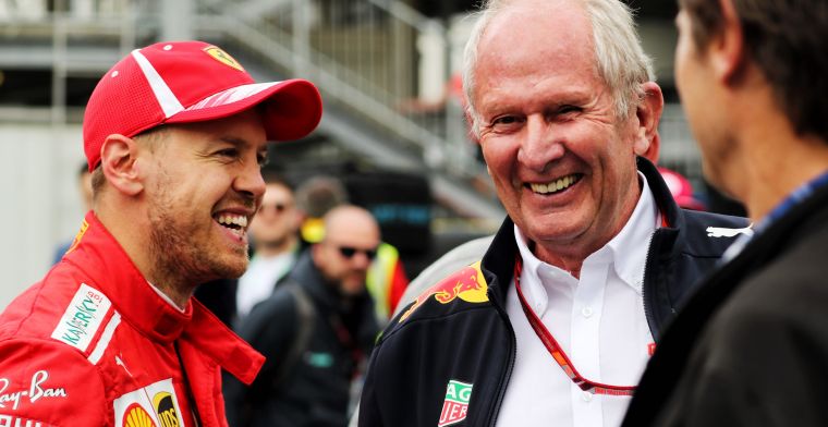 Vettel vroeg Helmut Marko om advies: ''De uitkomst ervan zullen jullie wel zien''