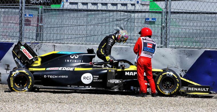 Ricciardo: Crash was mijn fout, maar gelukkig doe ik dit soort dingen niet vaak