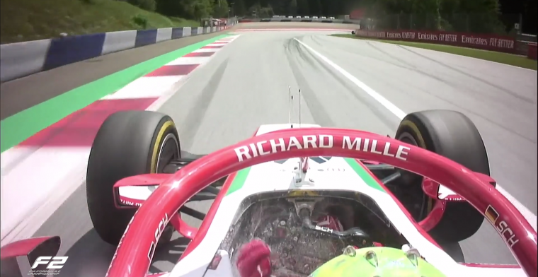 Bizar incident kost Schumacher een podiumplaats op Red Bull Ring