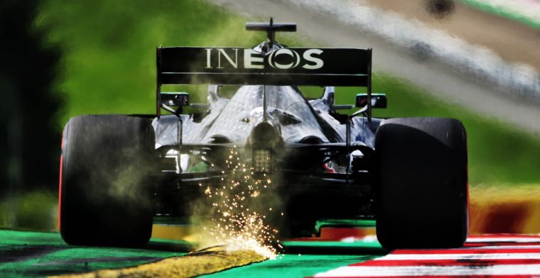 Mercedes: Door Verstappen kunnen we kerbstones niet ontwijken