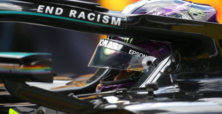 Hamilton maakte zich zorgen over motor; Mercedes mocht niets zeggen
