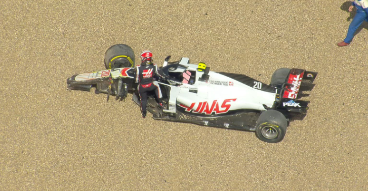 Touché tussen Albon en Magnussen: vroegtijdig einde voor Haas F1-coureur 