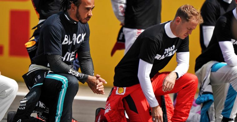 Hamilton steunt Vettel: ''Het is niet fijn als het team je niet meer wil''