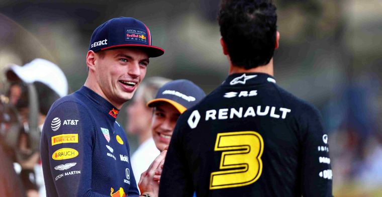 Ricciardo dolde met Verstappen om vriendelijke middelvinger: Hij wachtte mij op