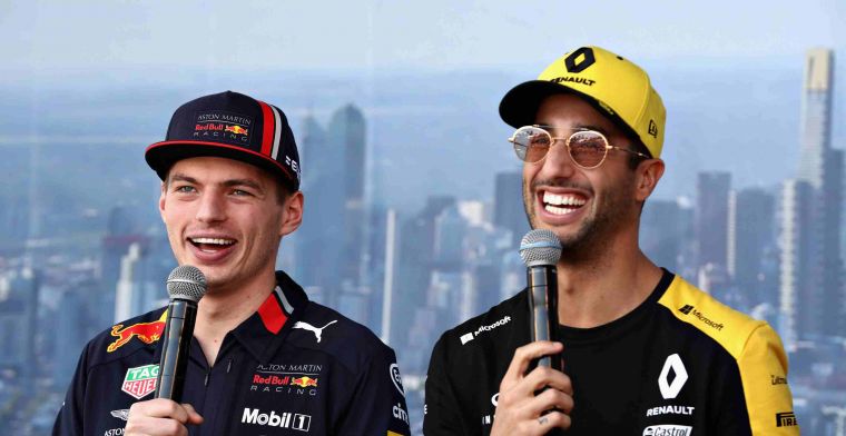 Verstappen was Ricciardo even kwijt: Gaf hem meer ruimte dan ik nodig achtte
