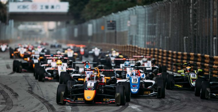 Voor het eerst na 37 jaar geen Formule 3 in Macau door het coronavirus