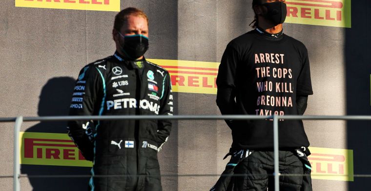 Hamilton steunt Bottas: ''Iedere coureur zou dit hebben gedaan''