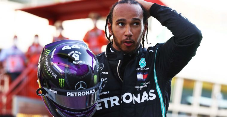 'Hamilton gaat vrijuit na statement in Toscane, FIA kijkt wel naar richtlijnen'