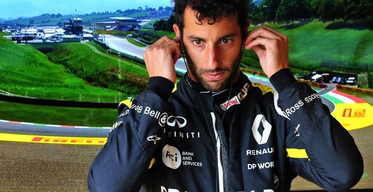 Ricciardo ongelukkig ondanks positieve verrassing: ''Dit doet pijn''