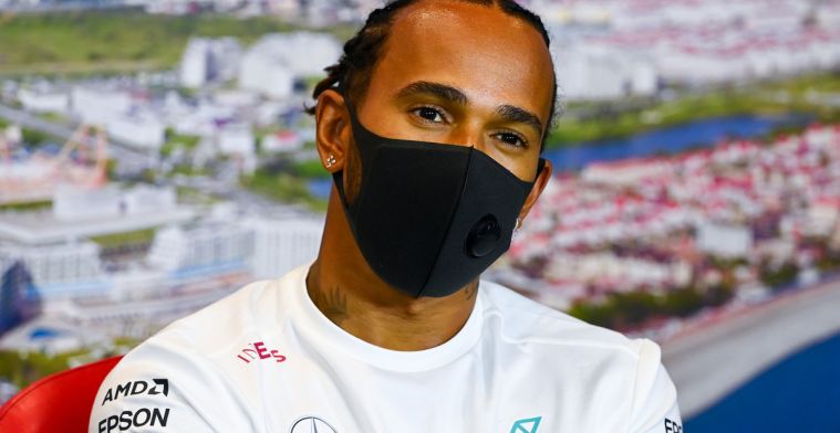 Hamilton angstig voor de start: 'Waarschijnlijk word ik gelijk ingehaald'