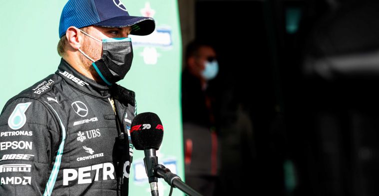 Bottas opgelucht na pole position: 'Ik heb wel een risico genomen'