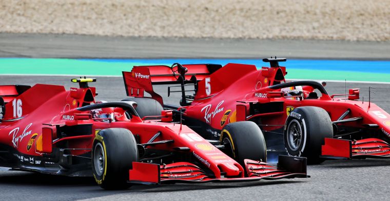 Leclerc steunt Vettel: 'Het is een moeilijk jaar voor hem bij Ferrari'