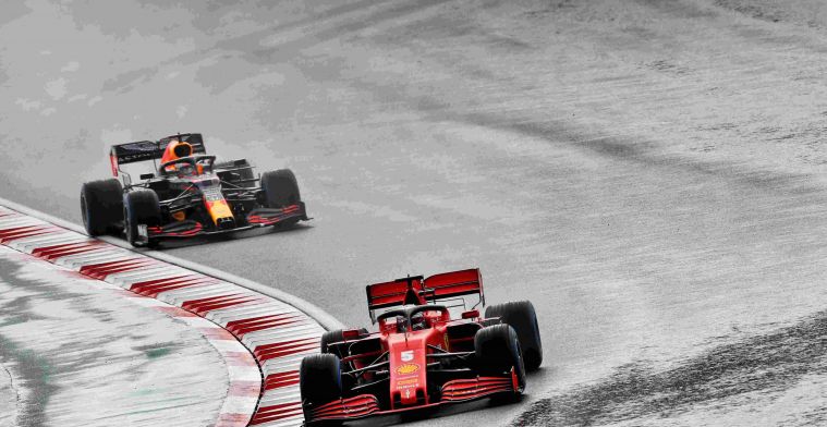 Vettel erg blij met 'verrassende' podiumplaats na inhaalactie op Leclerc