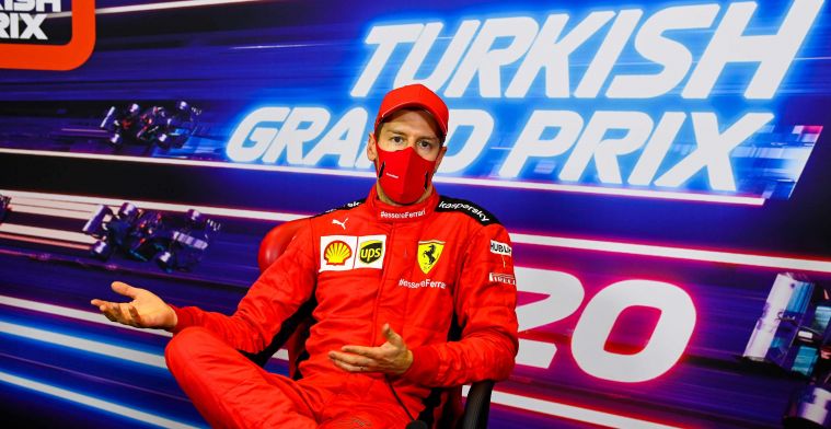 Vettel kan vraag niet waarderen: 'Ik ben geschokt dat je die vraag zo stelt'