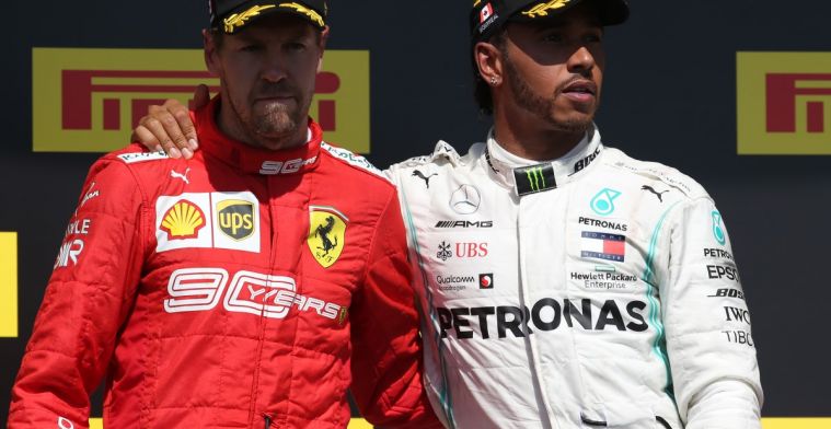 Vettel en Hamilton werden 'penvrienden' tijdens pandemie: Hij vrolijkte me op