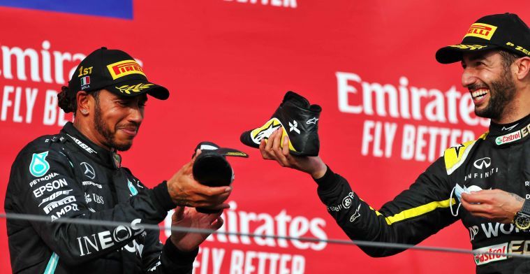 Ricciardo gaf Hamilton 'iets belangrijkers dan die zeven wereldtitels'