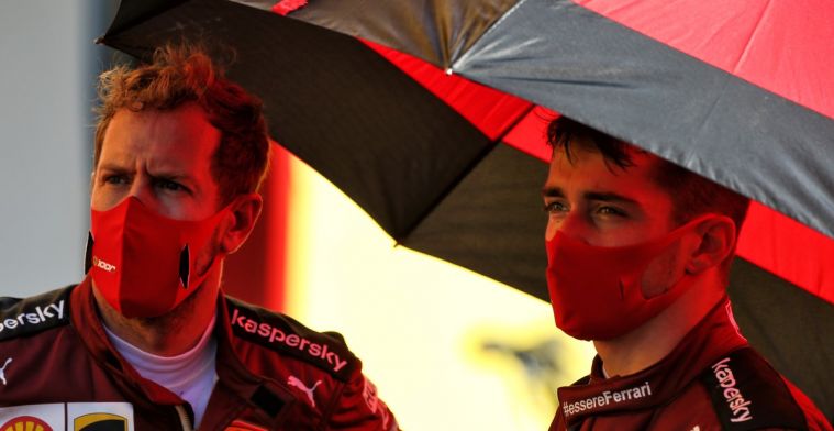 Leclerc heeft een vermoeden waarom Vettel het moeilijk had in 2020