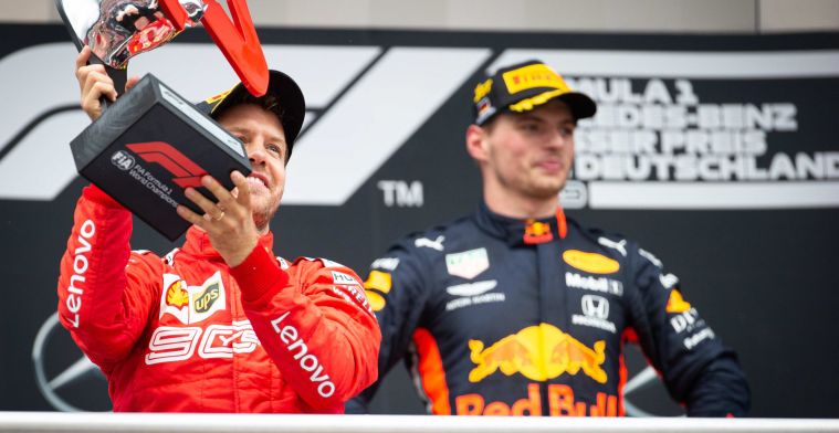 Verstappen versus Vettel: Vaker op het podium, maar de wereldtitel mist nog