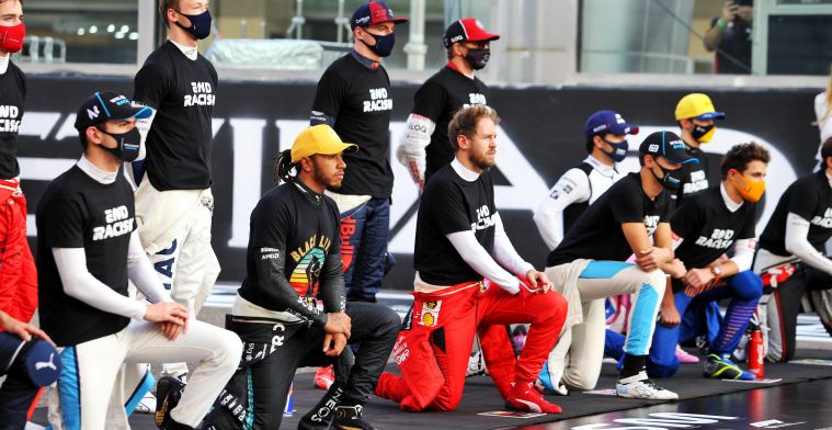 Ricciardo over antiracisme-acties op de grid: 'Hoop dat ze zullen doorgaan'