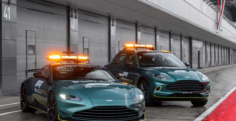 Eerste beelden van de nieuwe Safety- en Medical Car van Aston Martin en Mercedes