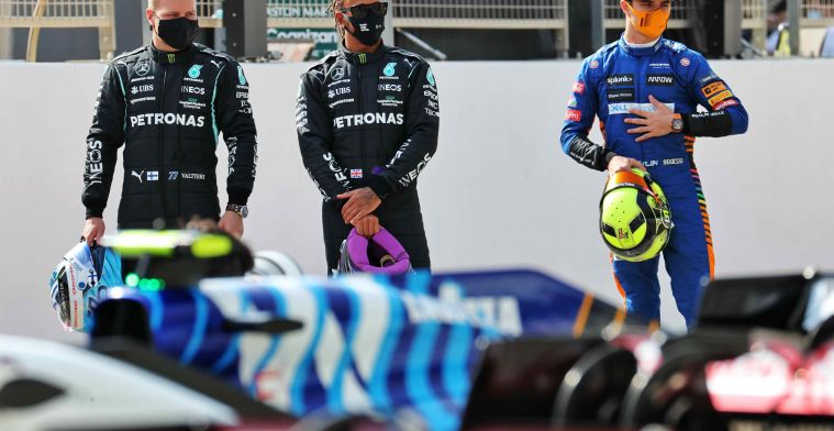 Norris tempert verwachtingen: 'Duidelijk dat Mercedes en Red Bull vooraan staan'