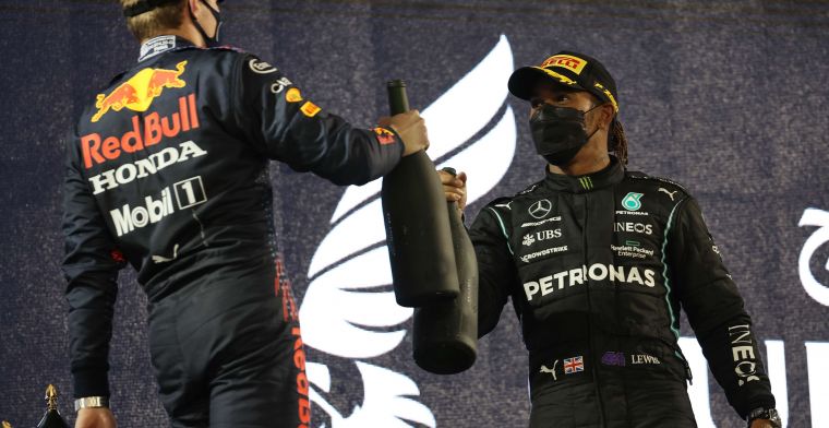 Hamilton vindt rivaliteit met Verstappen nog niet zo groot als met Vettel