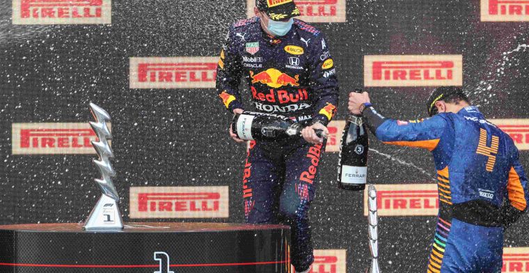F1 Social Stint | Prachtige beelden door podium camera van Verstappen