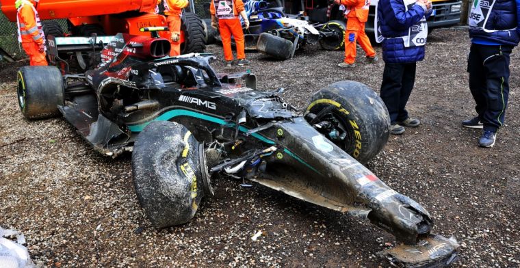 Goed nieuws voor Bottas en Mercedes na crash in Imola