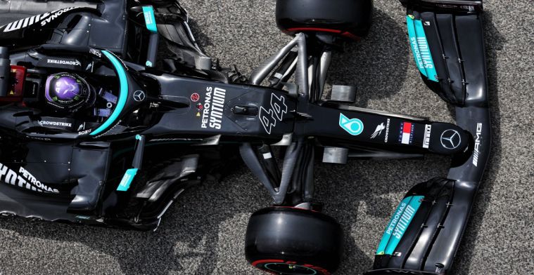 Mercedes vindt schade aan beide auto's: 'Heeft Hamilton zeker snelheid gekost'