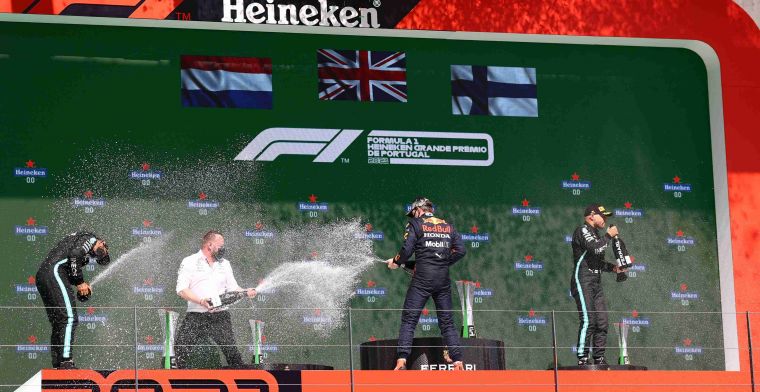 Verstappen zet samen met Bottas en Hamilton nieuw record neer in Formule 1