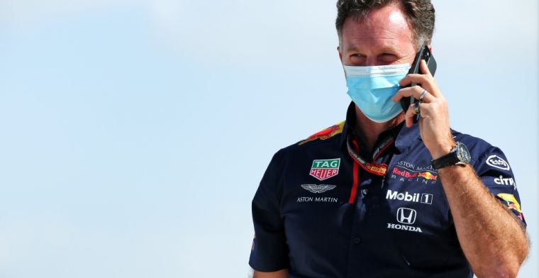 Horner over mislukte pitstop Verstappen: ‘Hadden hem nog niet binnengeroepen’