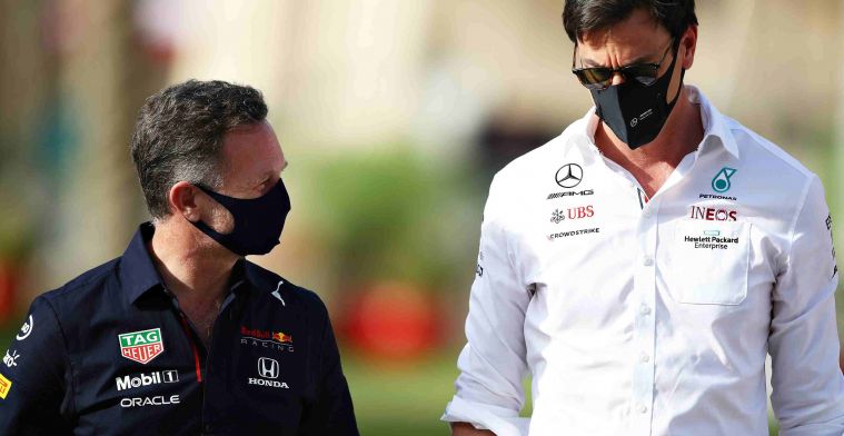 Wolff draait bij: Mercedes op zondag meer in voordeel dan Red Bull'