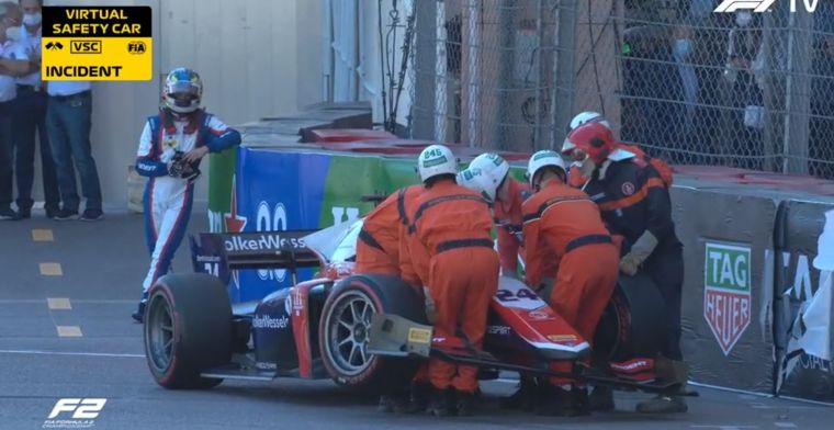 Viscaal eindigt in de muur in Formule 2, Verschoor net buiten de top tien 