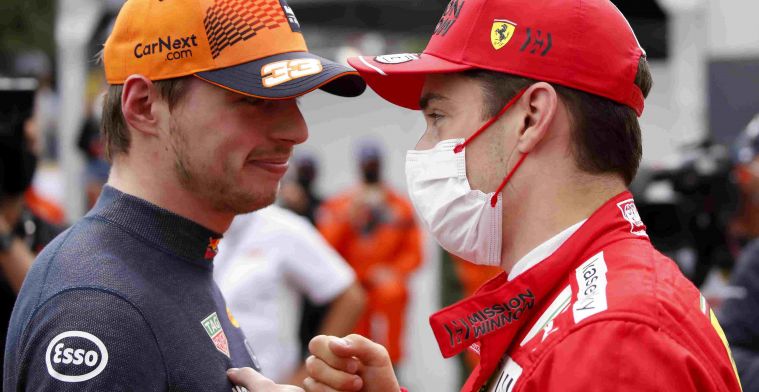 Leclerc ontkent expres gecrasht te zijn; Verstappen niet boos op Ferrari-coureur