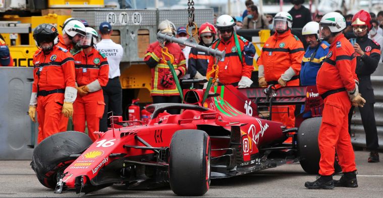 Update Ferrari: Kapot onderdeel Leclerc overgeslagen in inspecties na Q3-crash