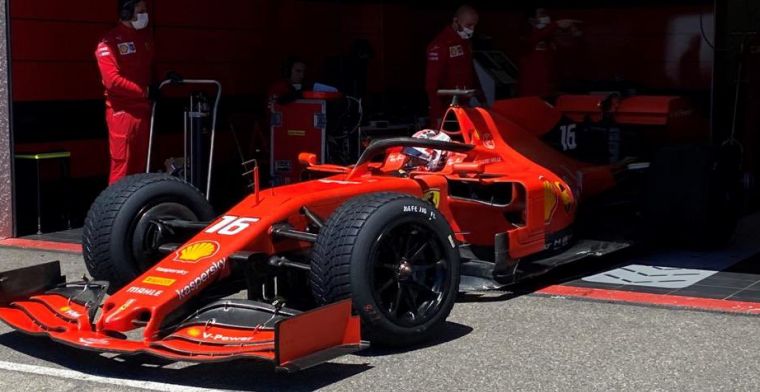 Leclerc rijdt totaal van 141 rondes om 18-inch Pirelli banden te testen