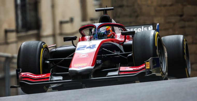 Viscaal kan pole position niet verzilveren bij tweede F2-race in Baku