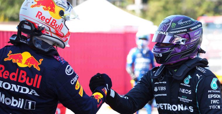Verstappen en Hamilton grappen over verbale strijd tussen Horner en Wolff