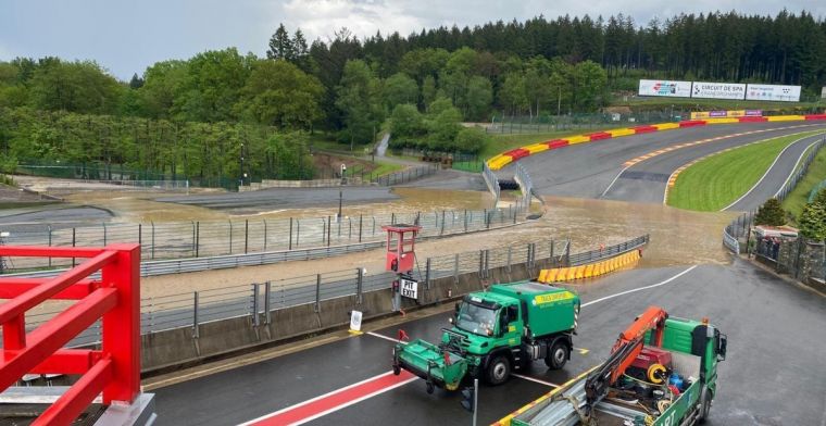 Aanzienlijke schade aan circuit Spa-Francorchamps na modderstroom