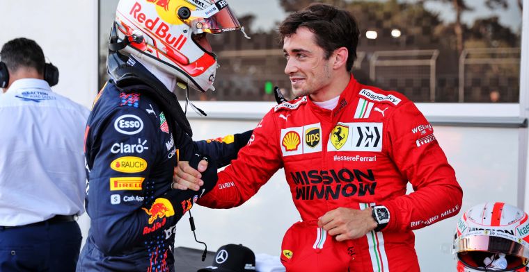 Windsor ziet belangrijke rol voor Leclerc: 'Verstappen wilt de race controleren'